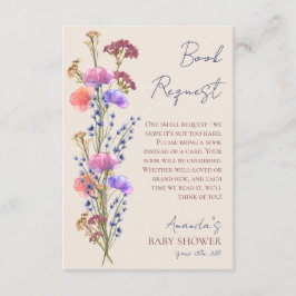 Carte D'accompagnement Rustique Beige Acrylique Floral Demande de réserva