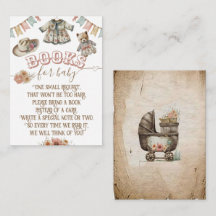 Rustique Boho Wild West Baby Girl Livres de douche