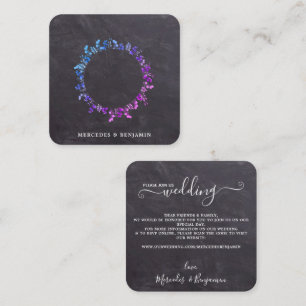 Carte D'accompagnement Rustique Botanique Eucalyptus QR Code Mariage Invi