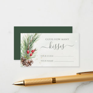 Carte D'accompagnement Rustique Winter Greenerife Devine Combien De Baise