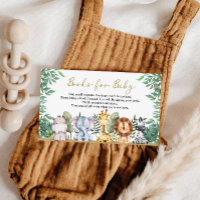 Safari Animaux Baby shower Book for Baby Endoor
