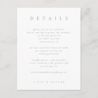 Sage Green & White Boho Détails Mariage Moderne