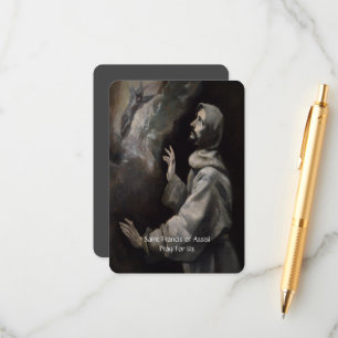 Carte D'accompagnement Saint François d'Assise Prière de Sérénité