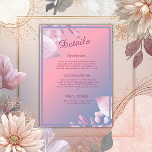 Carte D'accompagnement sakura mariage en fleurs de cerisier pastel
