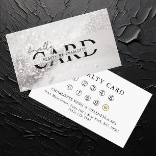Carte D'accompagnement Salon moderne, Parties scintillant d'argent, 10 -