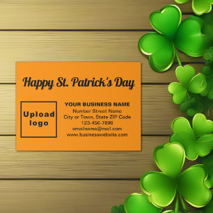 Carte D'accompagnement Salutation Saint Patrick d'affaires en couleur ora