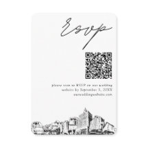 San Jose Mariage moderne RSVP QR Code