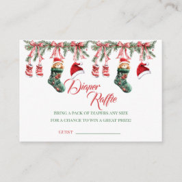 Carte D'accompagnement Santa Baby Christmas Baby Shower