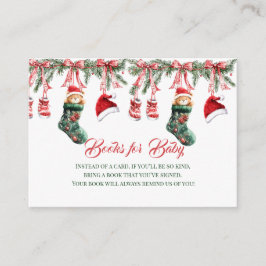 Carte D'accompagnement Santa Baby Christmas Baby Shower