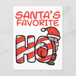 Carte D'accompagnement Santas Favori Funny Naughty Noël Adulte Favori Noë