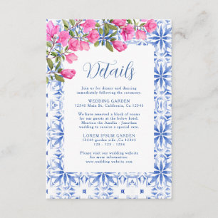Carte D'accompagnement Santorini Grèce Aquarelle détails du Mariage