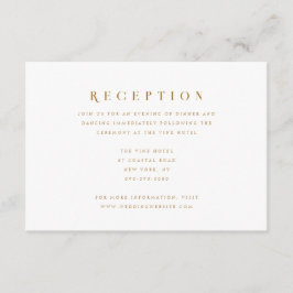 Carte D'accompagnement Script minimal Moderne Élégant Détails Mariage