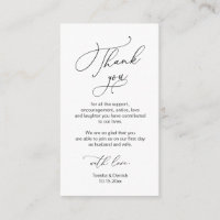 Script minimaliste moderne, Mariage Merci Enclo
