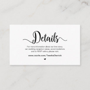 Carte D'accompagnement Script Rustic Farm, détails Mariages