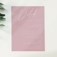 Script Whimsical | Détails du Rose Dusty