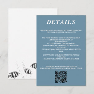 Carte D'accompagnement Scuba Couple QR Code et détails