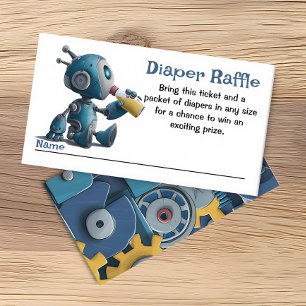 Carte D'accompagnement Se préparer pour bébé et livres Diaper Raffle