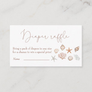 Carte D'accompagnement Sea You Bientôt Baby shower Côtier Déchets Raffle