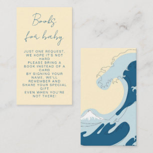 Carte D'accompagnement Sea You Soon Vague Océanique Garçon Baby Shower