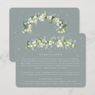 Carte D'accompagnement Seafoam Snowberry+Eucalyptus Garland Directions