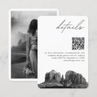 Sedona Arizona Mariage Détails modernes Code QR