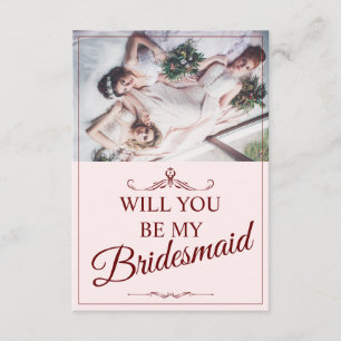 Carte D'accompagnement Serez-Vous Ma Femme D'Accueil ? Trois Bridesmaitre
