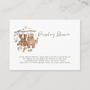 Carte D'accompagnement Sexe Révéler Boho Clothesline Baby Display Douche