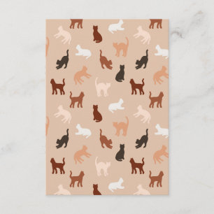 Carte D'accompagnement Silhouette de chat
