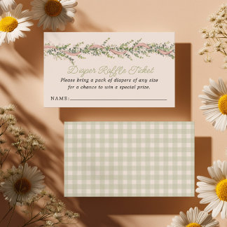 Carte D'accompagnement Silly Goose Baby Shower Diaper Raffle