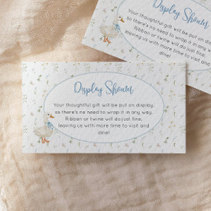 Carte D'accompagnement Silly Goose Fleur sauvage Bleu Garçon Affichage do