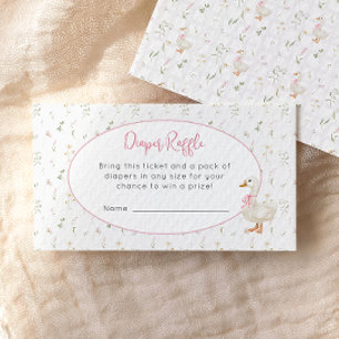 Carte D'accompagnement Silly Goose Fleur sauvage fille Déchets Raffle