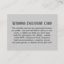 Simple do-it-yourself personnalisé mariage gris pâ