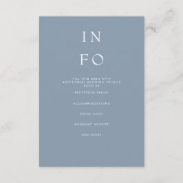 Carte D'accompagnement Simple Élégant Minimal moderne Dusty Mariage