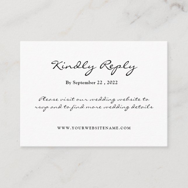 Carte D'accompagnement Simple et Élégant : Lin Noir avec Monogramme (Devant)