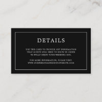 Simple Mariage Élégant Monogramme Noir