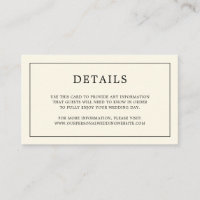 Simple Monogramme Crème Élégant Mariage