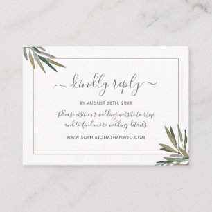 Carte D'accompagnement Site Mariage de plantes aromatiques d'aquarelle bo