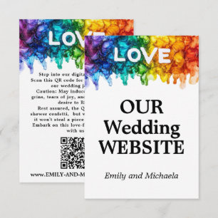 Carte D'accompagnement 🌈 Site Mariage LGBTQ Peint Avec Amour