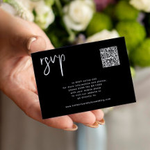 Site mariage QR code mariage minimaliste RSVP