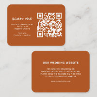 Site mariage RSVP Online QR Code Terracotta