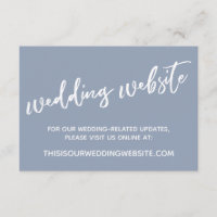 Site Web de Mariage Casual Handwriting Dusty Blue