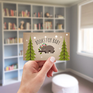 Carte D'accompagnement Sleepy Bear Cub Mountains Girl Book Demande