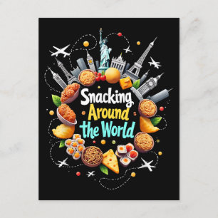 Carte D'accompagnement Snacking Autour Du Monde Fast Food Travel Travele