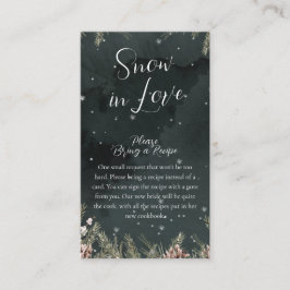 Carte D'accompagnement Snow In Love
