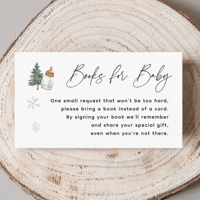 Carte D'accompagnement Snowflake Mountain Baby shower d'hiver Demande de  (Créateur téléchargé)