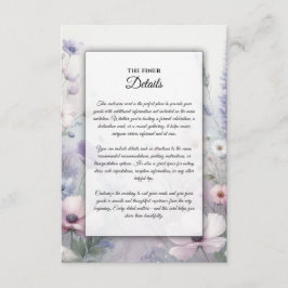 Carte D'accompagnement Soft Fleur sauvage Meadow Daydream