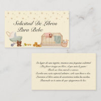 Sollicitud De Libro Para Bebe, Demande De Livre
