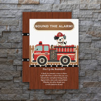 Sonne l'alarme ! Baby shower de camion moderne