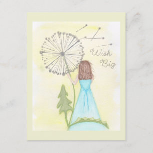 Carte D'accompagnement Souhaitez-vous sur une petite fille en pandelier
