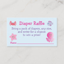 Sous la mer Baby Girl Douche Déchets Raffle